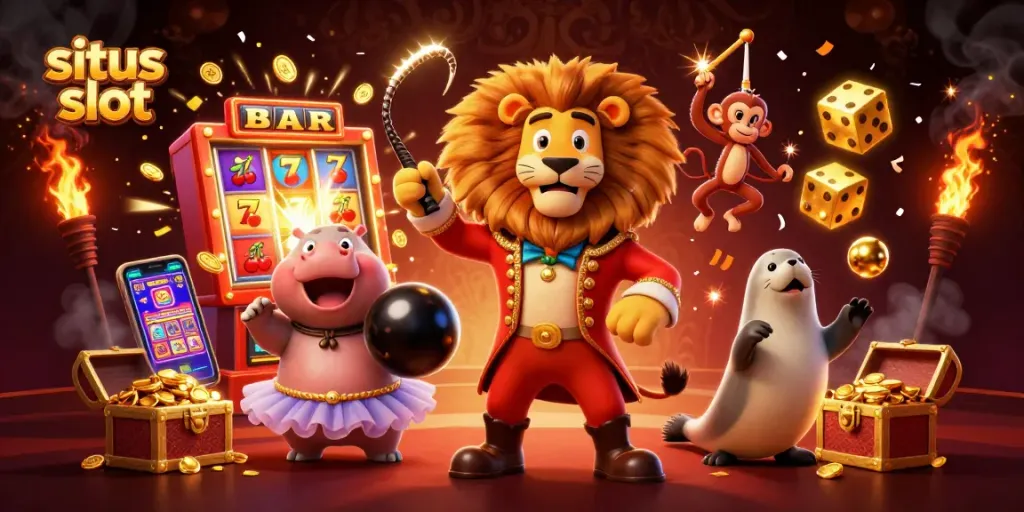 Menangkan permainan situs slot dengan jackpot dan simbol keberuntungan dalam gambar slot yang menarik.