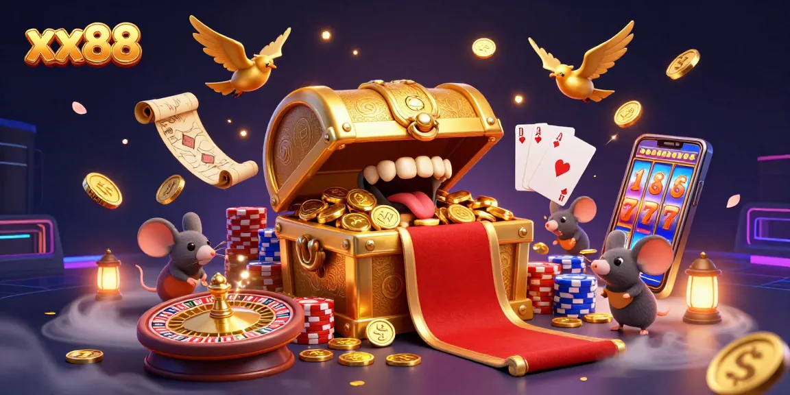 Engage in winning at xx88 with golden coins and vibrant casino game elements