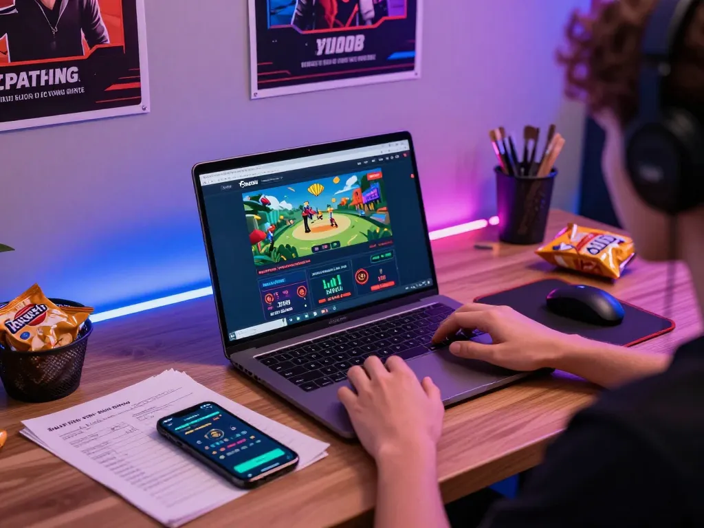 Engaging online betting session on fun88 with strategic notes and modern setup