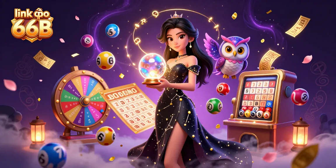 Engage with link vào 66B for exciting lottery action amid vibrant, mystical elements.