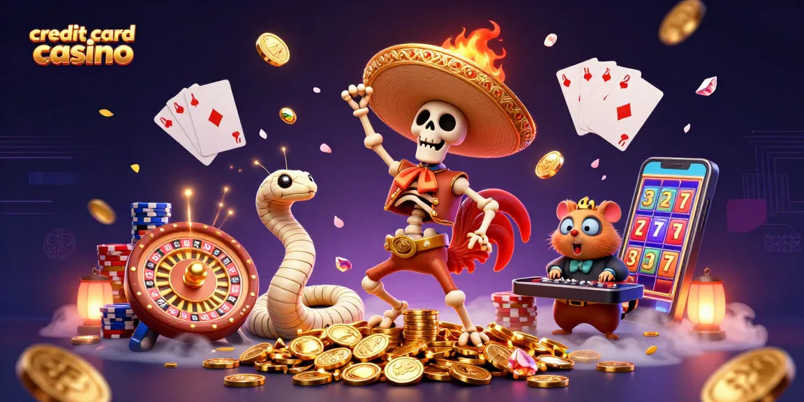Experience a credit card casino with a mariachis, gems, and exciting game elements.