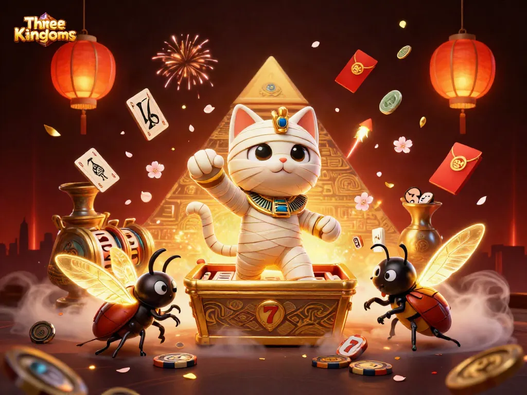 มุนไทที่สาม Kingdoms สล็อตและคาสิโนที่น่าสนใจในภาพการ์ตูน 3D
