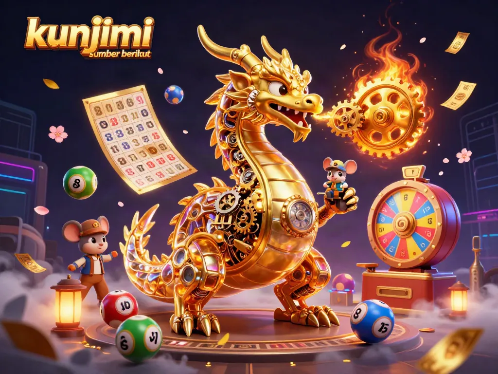 Kunjungi sumber berikut untuk melihat ilustrasi kasino 3D kaya dengan naga dan mesin lotere.