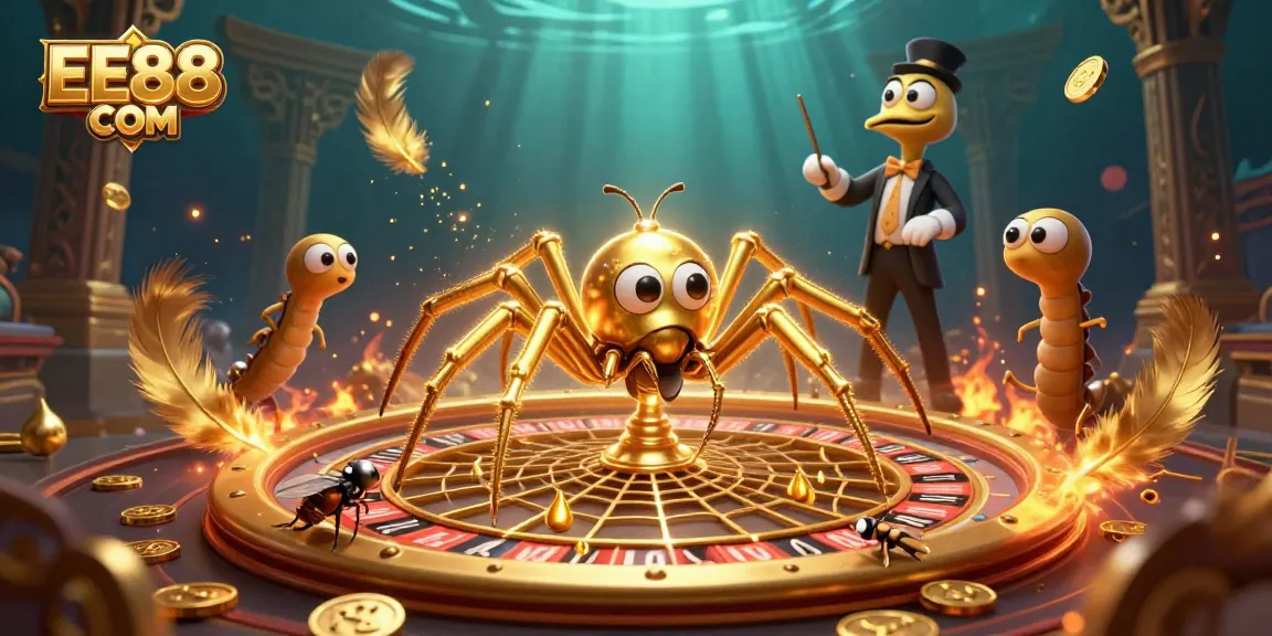 Experience thrilling bets at EE88 COM with a golden roulette scene capturing excitement.