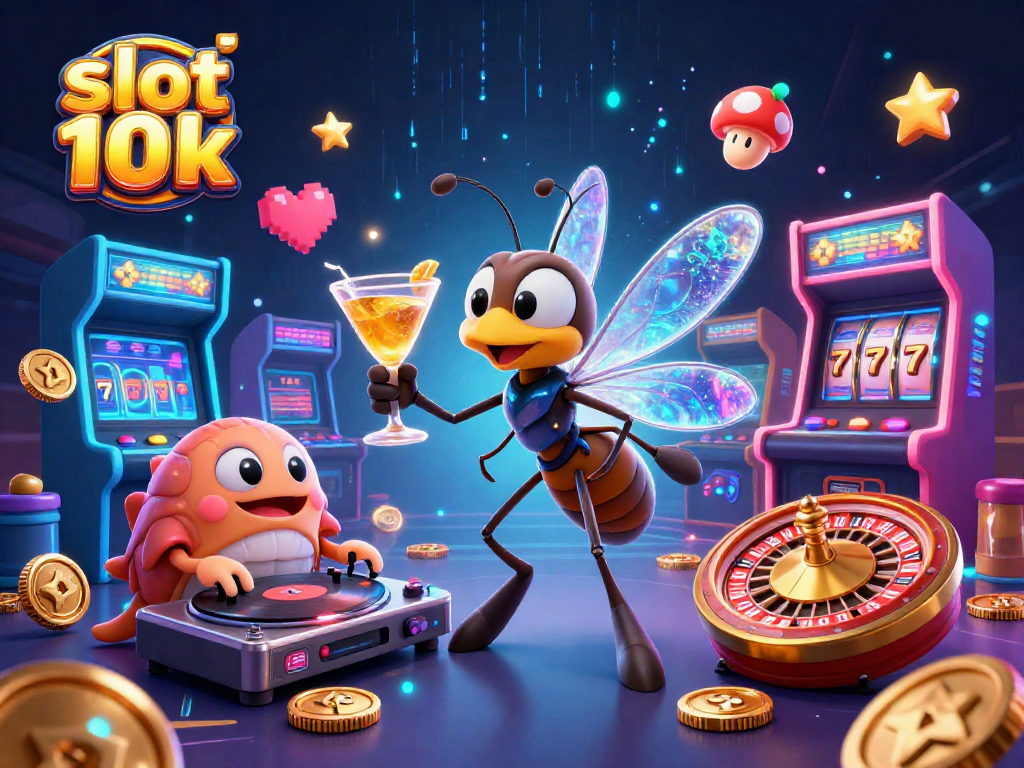 Experience thrilling gameplay with slot depo 10k as a vibrant casino mascot ignites excitement.