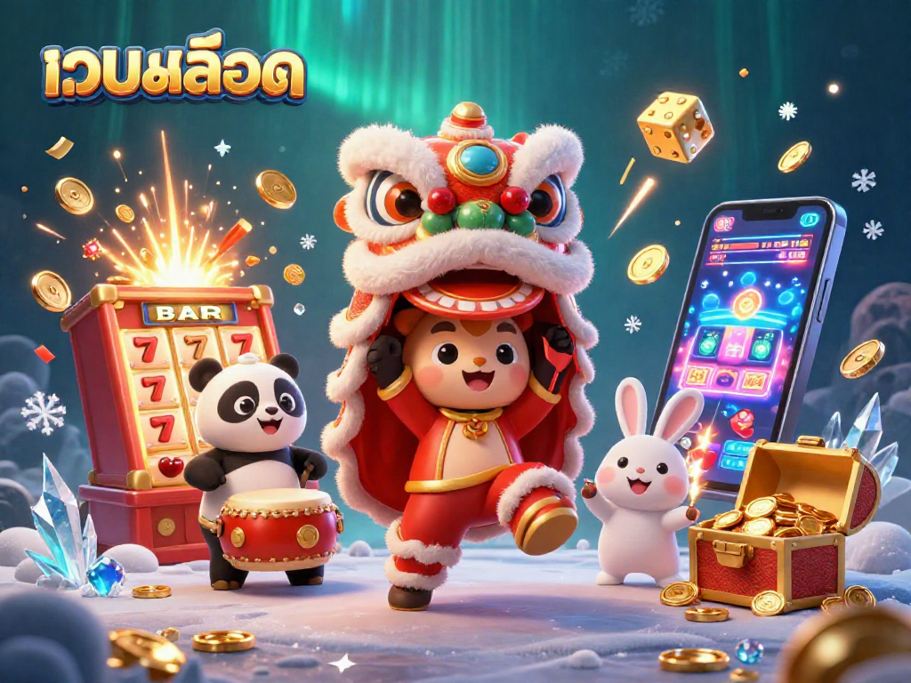 Spin the เว็บสล็อต reels with a festive lion dance, drumming panda, and explosive jackpots!