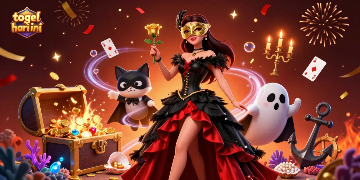 Experience thrilling togel hari ini with vibrant casino elements and enchanting characters.