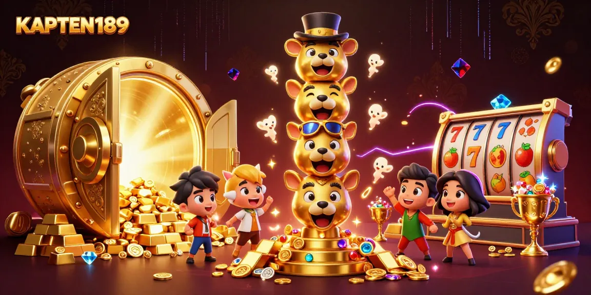 KAPTEN189 menawarkan keseruan bermain slot online dengan banyak harta dan kejutan di dalam gambar ini.