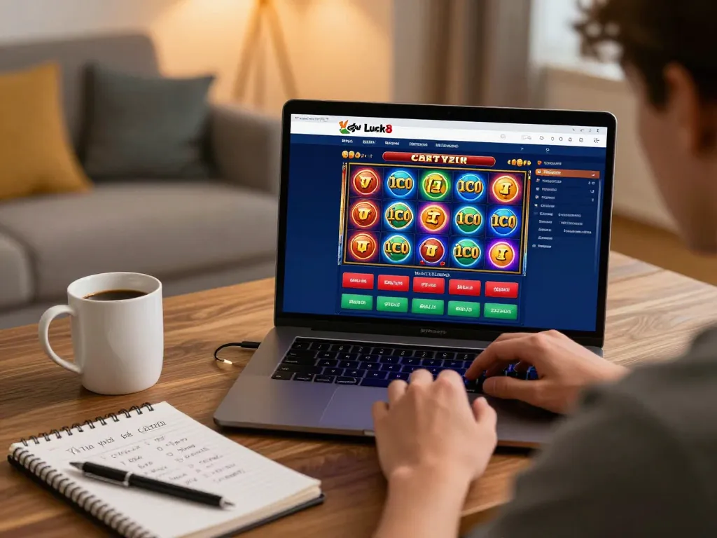 Engaging on the Trang chủ Luck8 platform while strategizing for an optimal game experience.