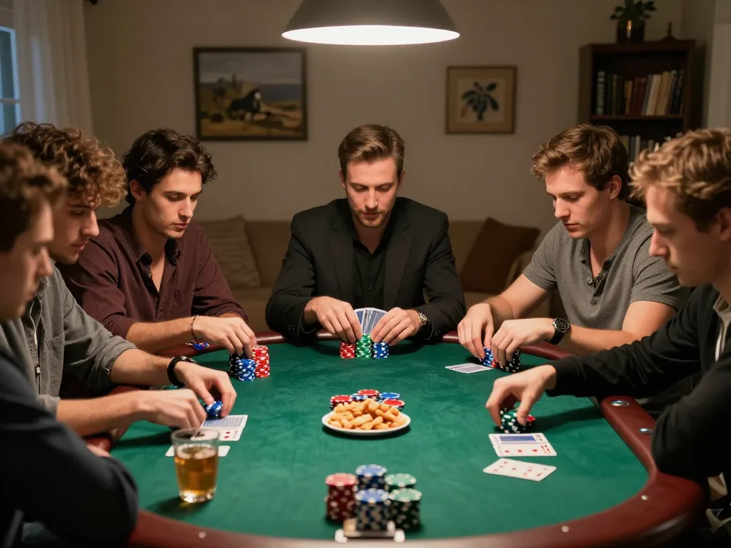 Teman-teman menikmati permainan poker yang penuh semangat dengan merek deragon88, menampilkan gameplay yang intens dan suasana yang hidup