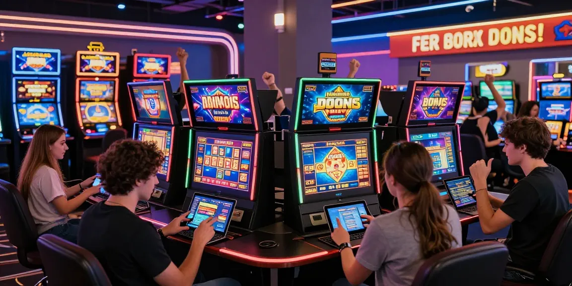 Exciting gameplay at new online casinos UK featuring players using devices for immersive gaming