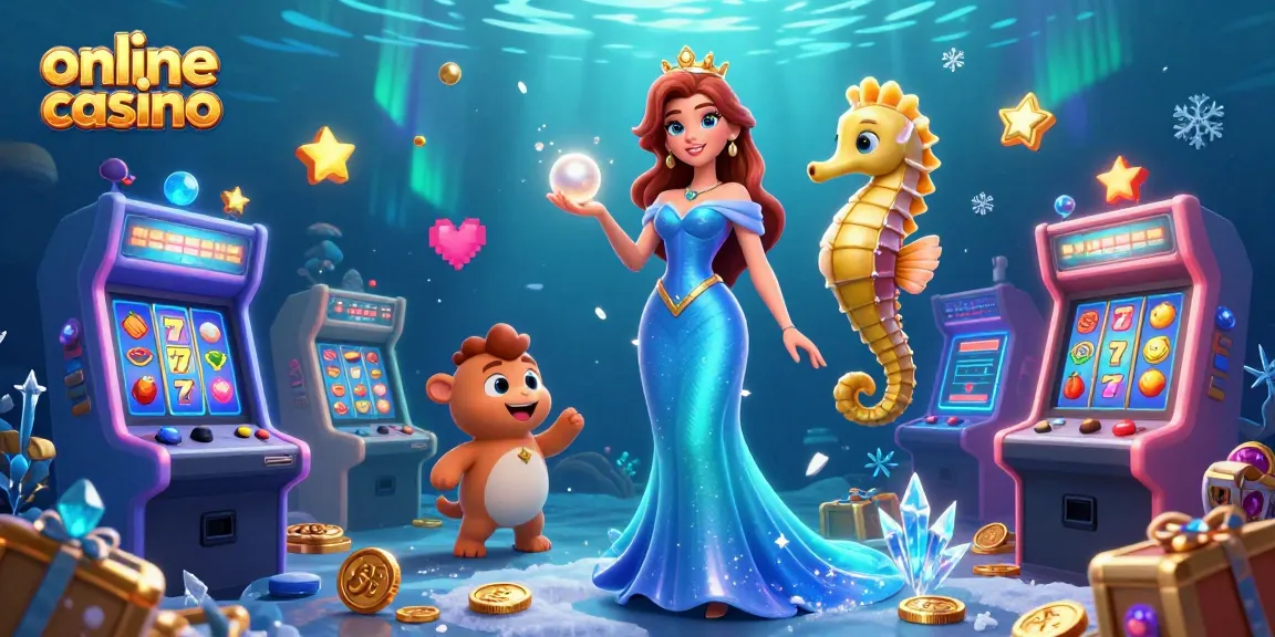 Explore an engaging online casino scene filled with vibrant gaming elements and characters.