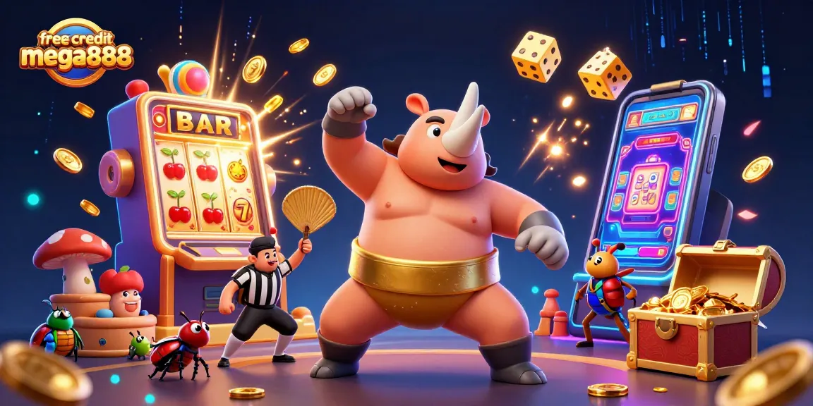 Experience the excitement of free credit mega888 with thrilling slot games and vibrant characters!