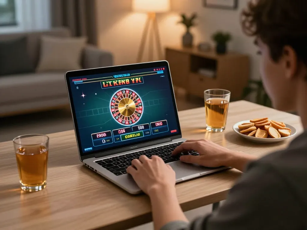 Betting on Rikvip live roulette while enjoying a relaxed home gaming environment.
