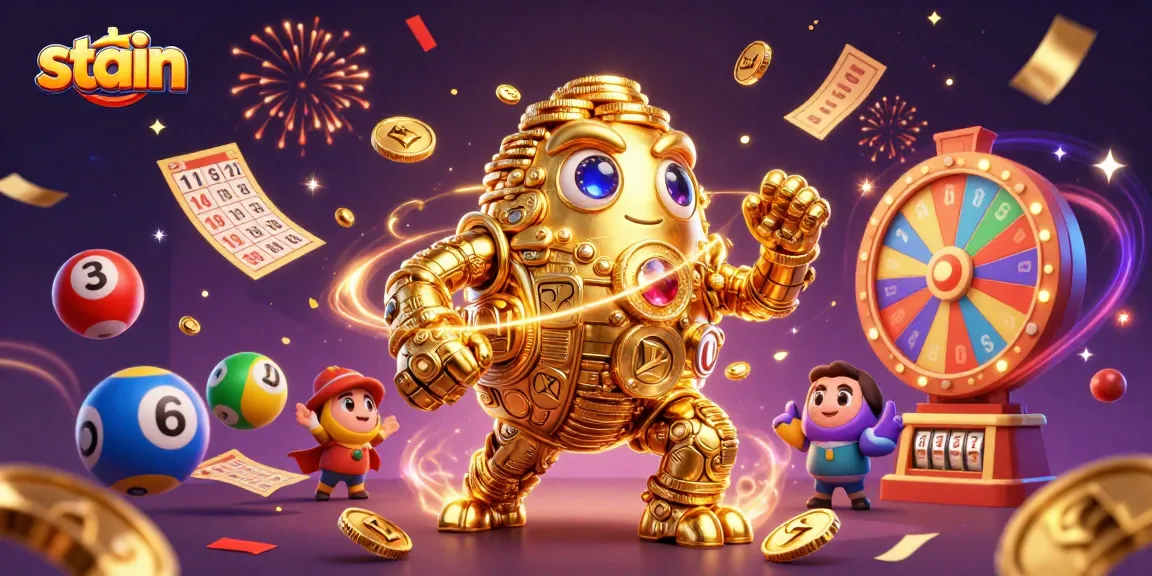 Experience thrilling gaming action in this vibrant stain-themed casino illustration.