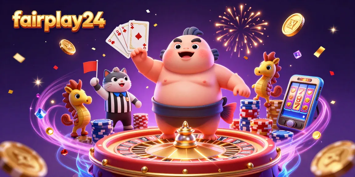 Experience fairplay24's vibrant underwater casino with thrilling gaming elements and lively characters.