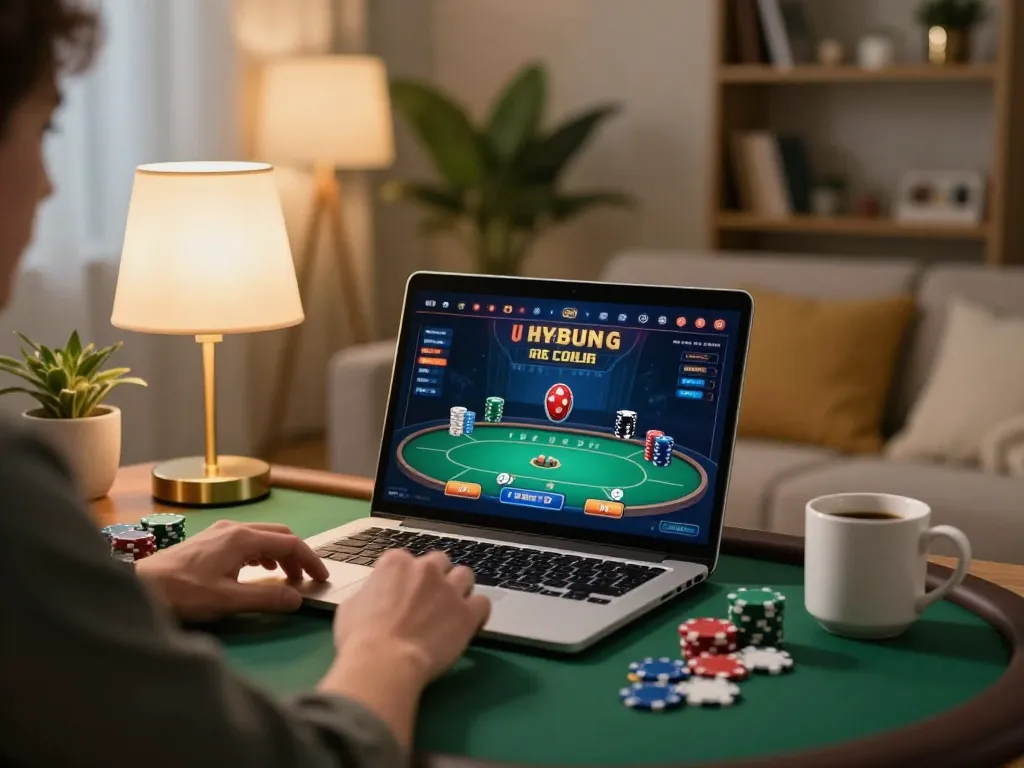 Experience cm88 with exciting online poker gameplay in a cozy home setting.