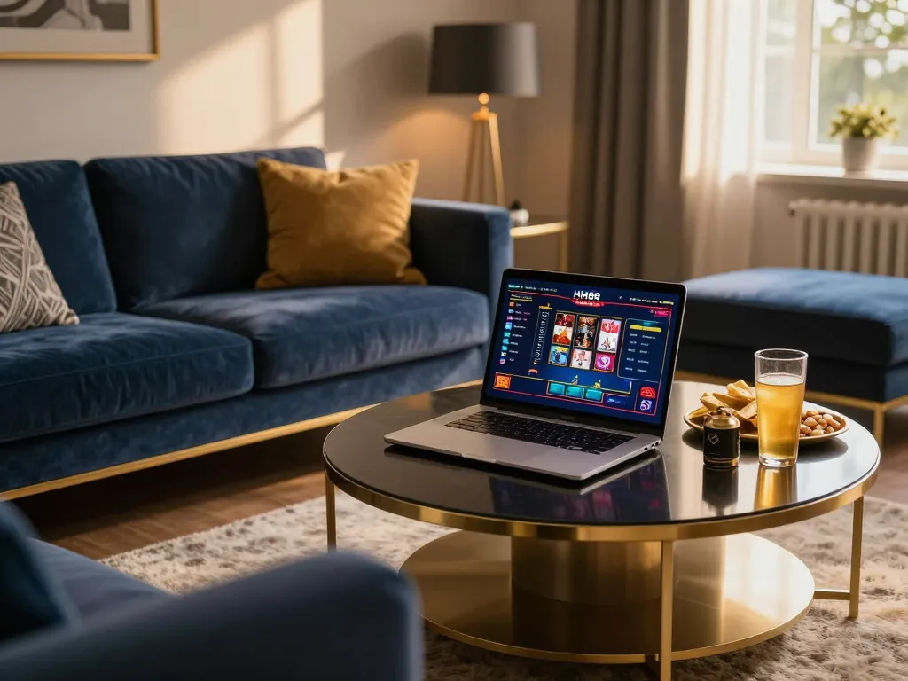 Engaging online poker session on HM88 gaming platform with interactive features