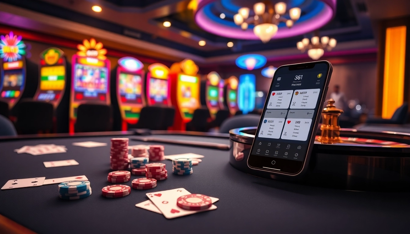 Experience thrilling gameplay at https://rr88c.mobi/ with a vibrant casino atmosphere featuring poker chips and roulette.
