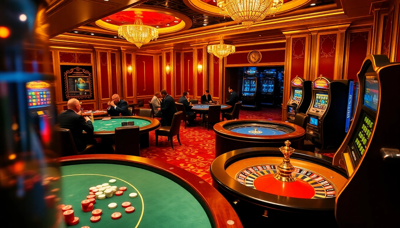 Players enjoying games at https://kbl555.net/ in a luxurious casino setting.