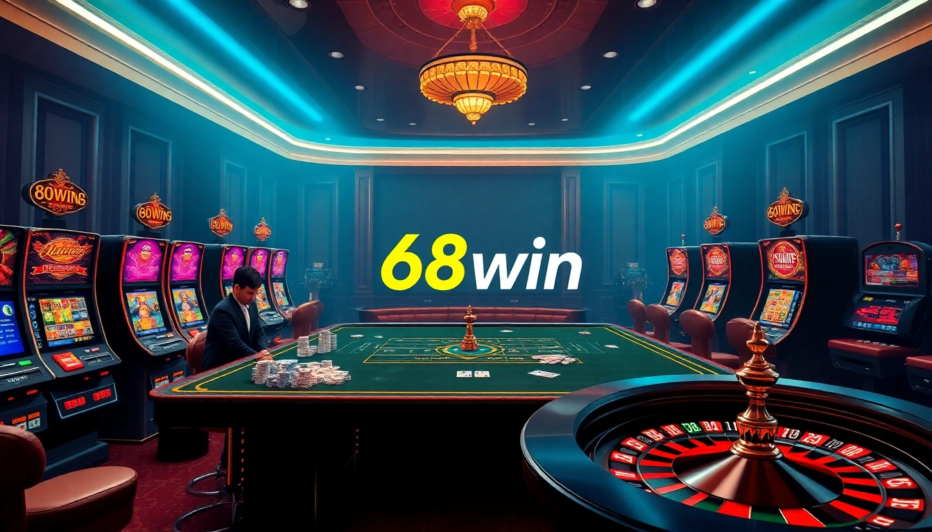 Engage in thrilling gameplay at 68win, featuring high-stakes poker and vibrant slot machines.