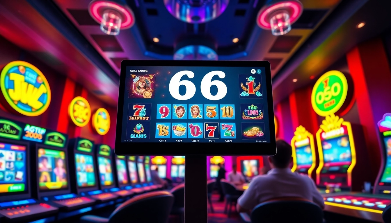 Experience the excitement of 66 Club with vibrant casino games and a luxurious atmosphere.