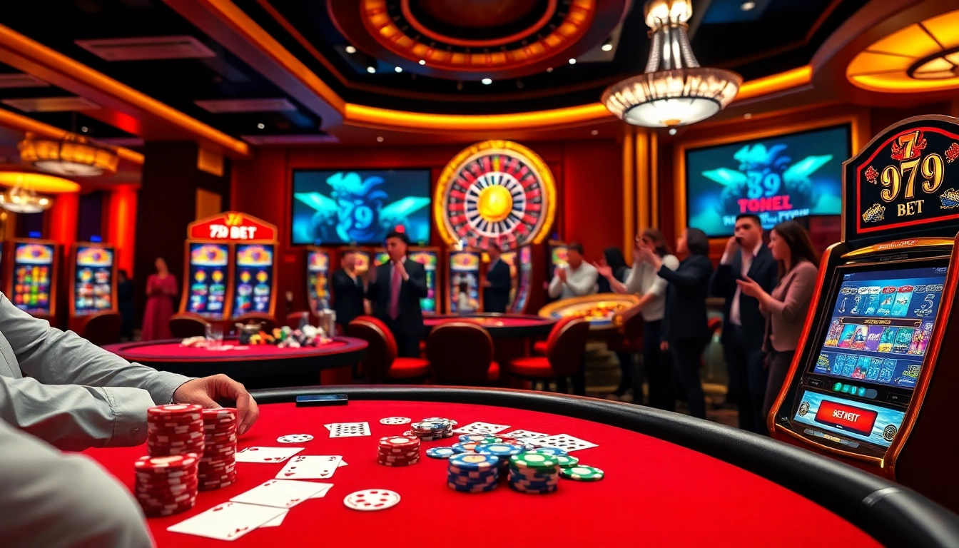 Experience the vibrant atmosphere of a 789 BET casino with exciting games and elegant decor.
