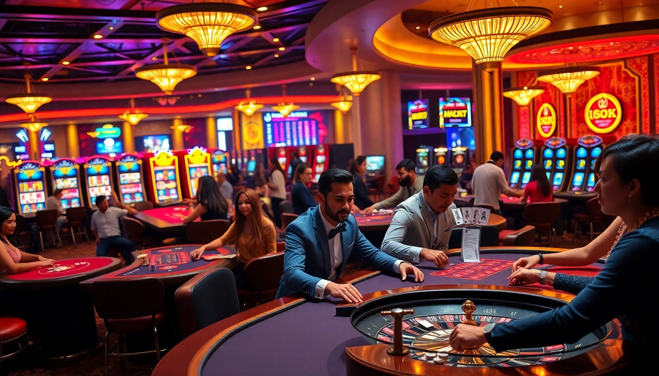 Players strategize during an exciting game at thabet college-themed casino, engaging in poker tournaments.