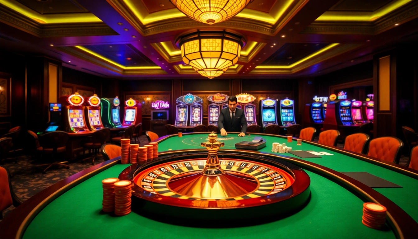 Players enjoying exciting games at 789win's luxurious casino environment.