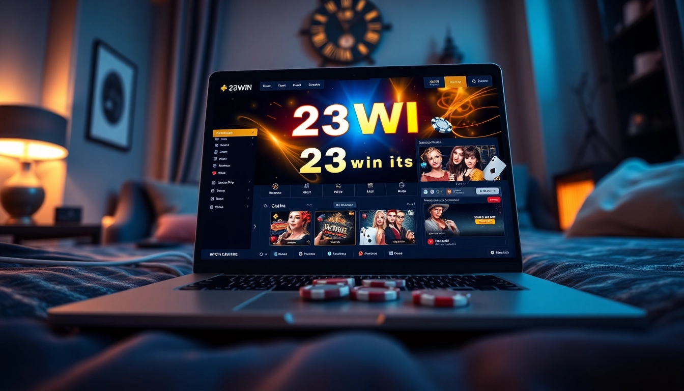 Experience the exciting online casino atmosphere of 23win with a modern interface and welcoming design.